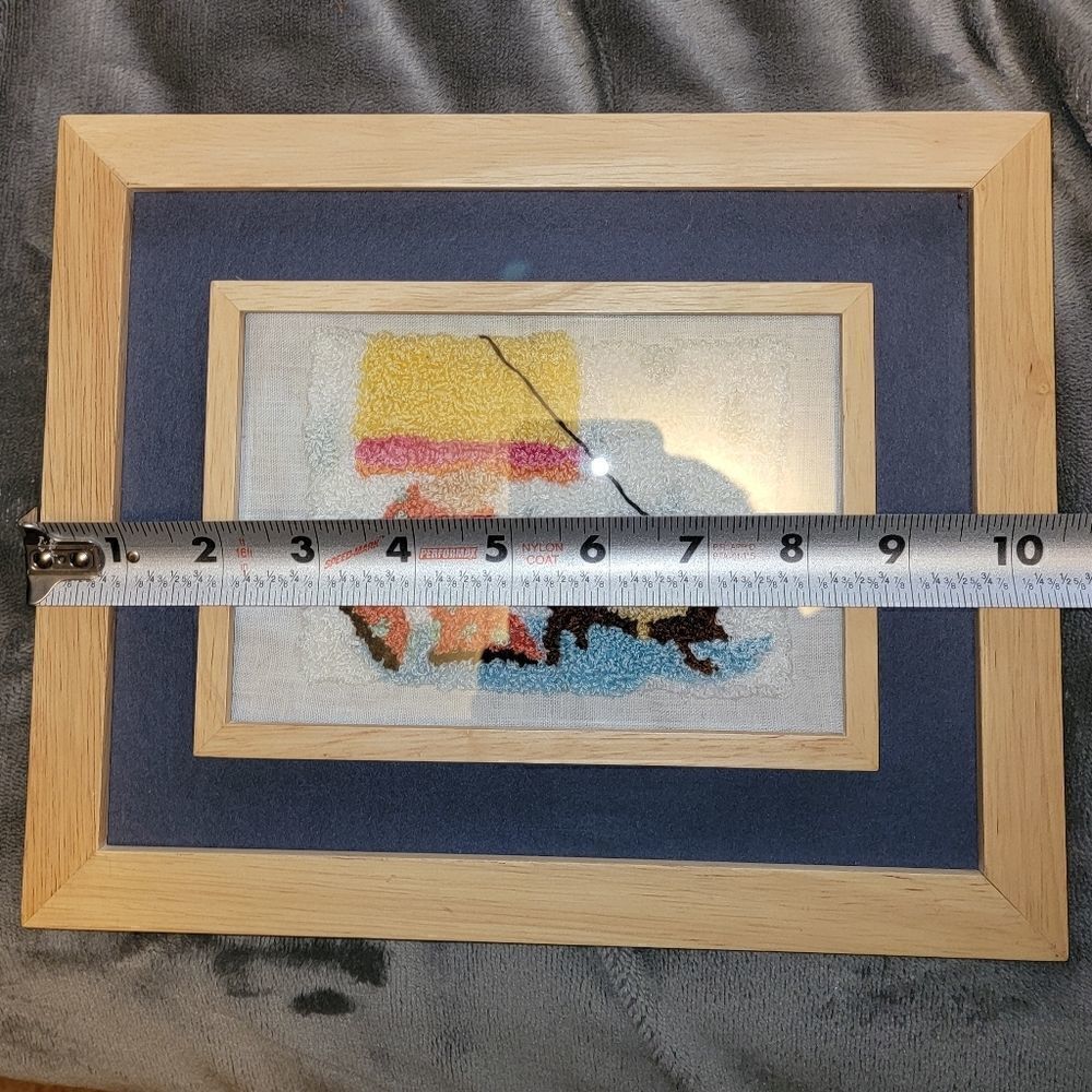 Handmade Needle Punch Art Dog Walk #CH8 - Picture 4 of 5